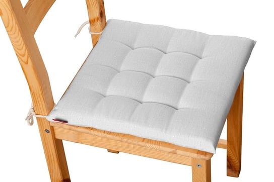 Siedzisko Karol na krzesło DEKORIA Linen, biały, 40x40x3,5 cm Dekoria