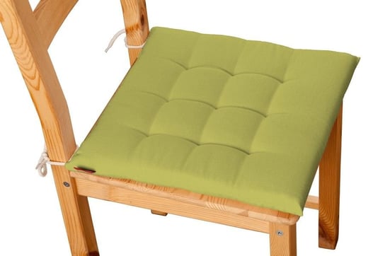 Siedzisko Karol na krzesło DEKORIA Loneta, oliwkowa zieleń, 40x40x3,5 cm Dekoria