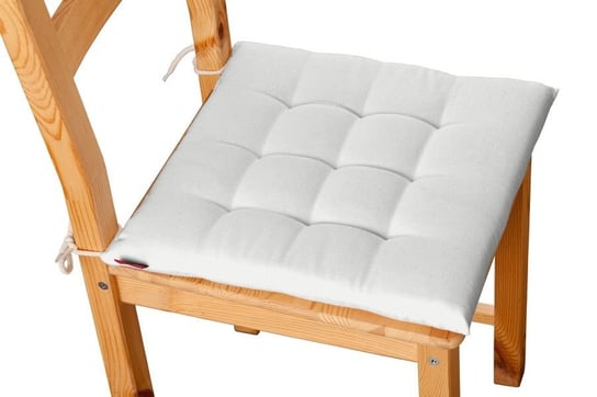 Siedzisko Karol na krzesło DEKORIA Loneta, śmietankowa biel, 40x40x3,5 cm Dekoria