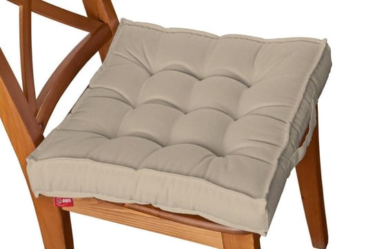 Siedzisko Kuba na krzesło DEKORIA Cotton Panama, beżowy, 50x50x10 cm Dekoria