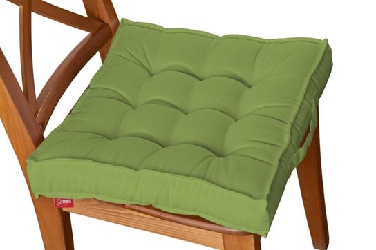 Siedzisko Kuba na krzesło DEKORIA Cotton Panama, limonkowa zieleń, 40x40x6 cm Dekoria