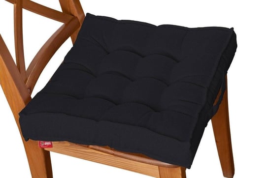 Siedzisko Kuba na krzesło DEKORIA Etna, czarny, 40x40x6 cm Dekoria