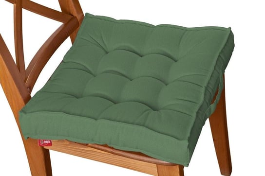 Siedzisko Kuba na krzesło DEKORIA Loneta, butelkowa zieleń, 40x40x6 cm Dekoria