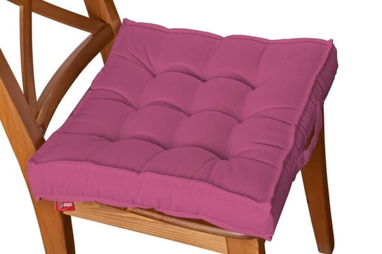 Siedzisko Kuba na krzesło DEKORIA Loneta, różowy, 50x50x10 cm Dekoria