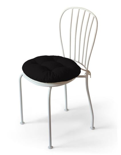 Siedzisko na krzesło DEKORIA Cotton Panama, Adam, Black, czarne, 40x8 cm Dekoria
