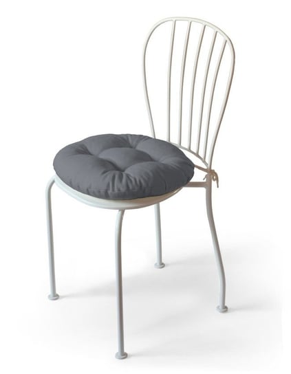 Siedzisko na krzesło DEKORIA Cotton Panama, Adam, Slade Grey, szare, 37x8 cm Dekoria