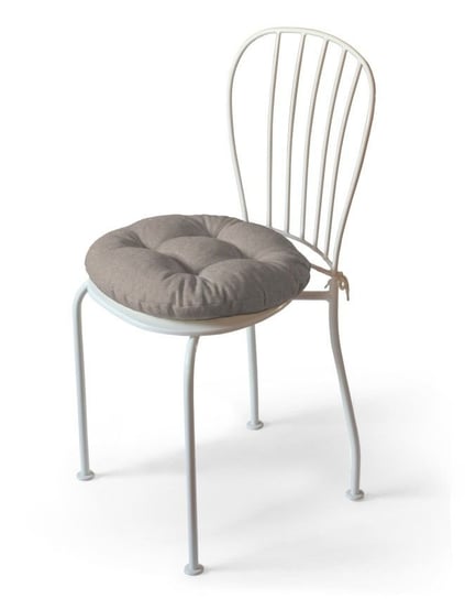 Siedzisko na krzesło DEKORIA Etna, Adam, beżowo-szare, 40x8 cm Dekoria