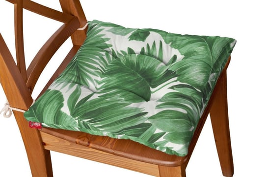 Siedzisko na krzesło Jacek DEKORIA Urban Jungle, zielono-białe, 38x38x8 cm Dekoria