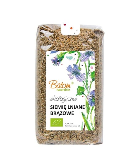 Siemię lniane brązowe BIO 500g BATOM Batom