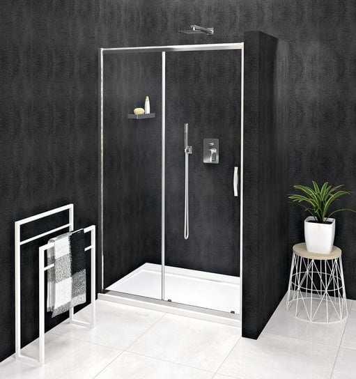 SIGMA SIMPLY drzwi prysznicowe przesuwne 1000mm, szkło czyste Inna marka
