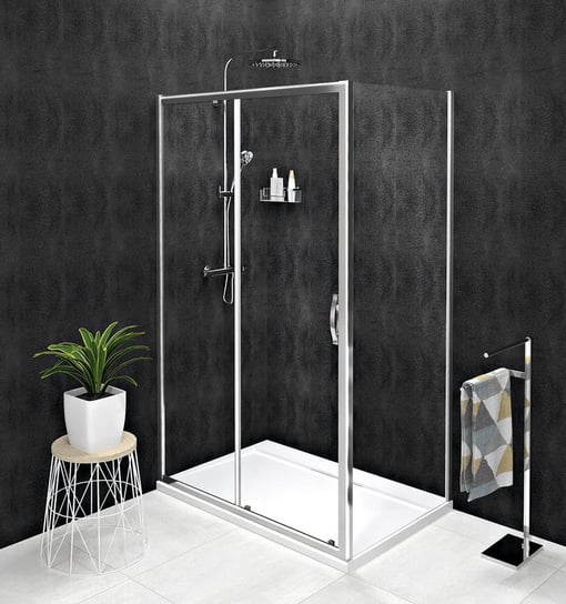 SIGMA SIMPLY kabina prysznicowa 1100x1000mm, L/P, szkło czyste Inna marka