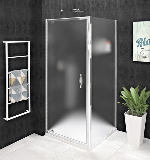 SIGMA SIMPLY kabina prysznicowa 900x700mm, drzwi obrotowe, L/P, szkło Brick Inna marka