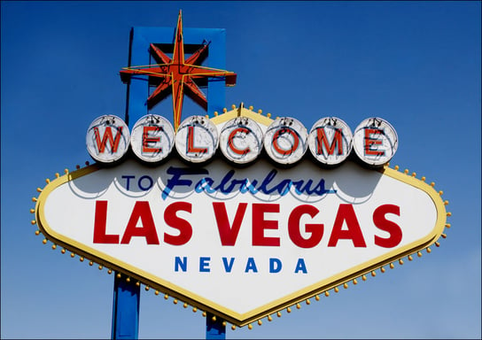 Sign in daytime, Las Vegas, Nevada., Carol Highsmith - plakat 100x70 cm Galeria Plakatu