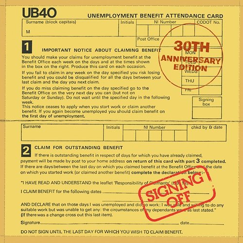 Signing Off UB40