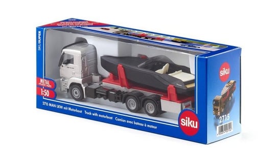 Siku, ciężarówka z motorówką MAN Siku