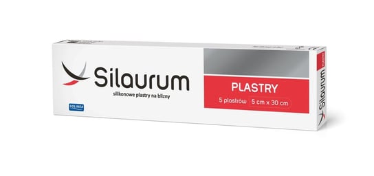 Silaurum, plaster na blizny, 5 cm x 30 cm, 5 sztuk Solinea