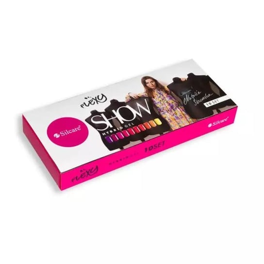 Silcare Flexy Show Hybrid Gel zestaw lakierów hybrydowych 10x4.5g 45g Silcare