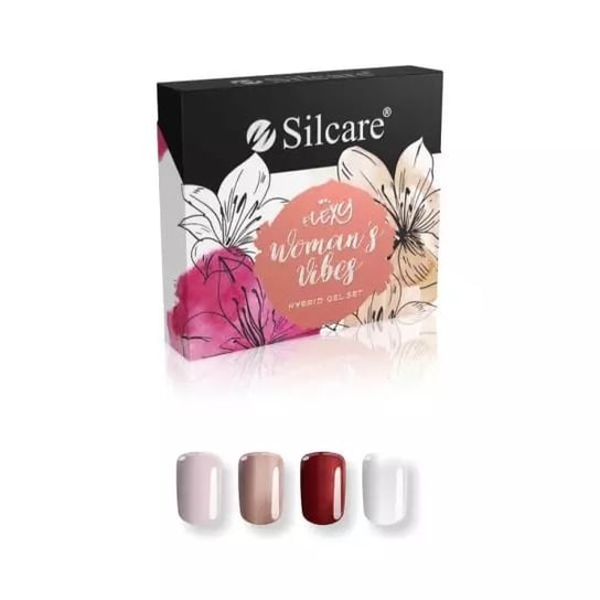 Silcare Flexy Woman's Vibes Hybrid Gel zestaw do stylizacji paznokci 4x4.5g 45g Silcare