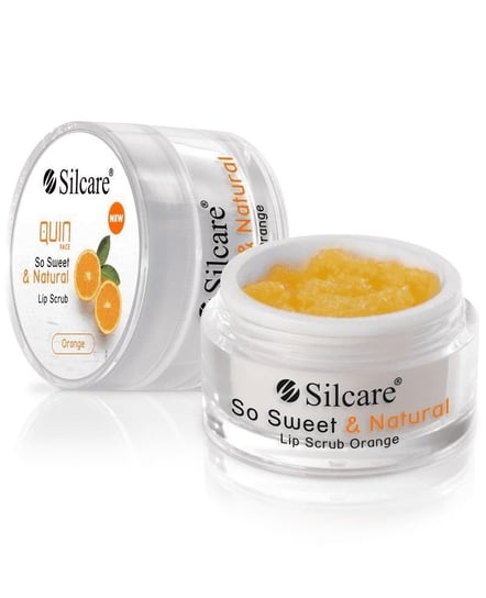 Silcare, Quin So Sweet & Natural Lip Scrub peeling do ust Orange 15g Silcare