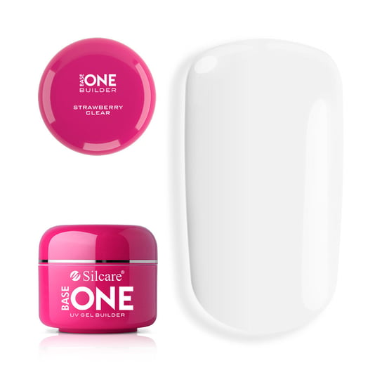 Silcare, Żel UV Base One Clear Strawberry Pink, 30 g Silcare