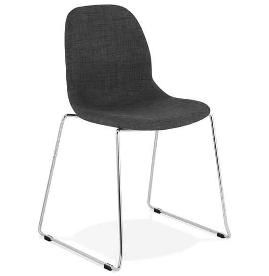 SILENTO krzesło tkanina k. ciemny szary , podstawa chrom Kokoon Design