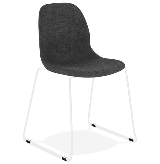 SILENTO krzesło tkanina k. ciemny szary , podstawa k. biały Kokoon Design