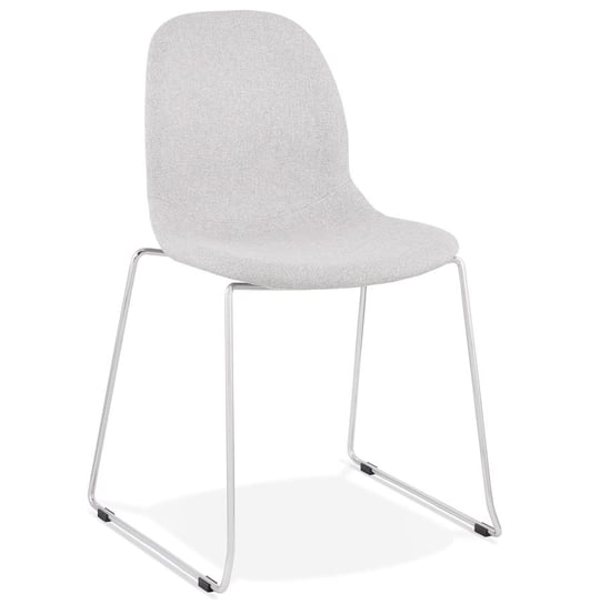 SILENTO krzesło tkanina k. jasny szary , podstawa chrom Kokoon Design