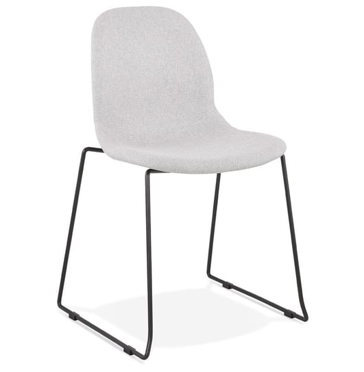 SILENTO krzesło tkanina k. jasny szary , podstawa k. czarny Kokoon Design