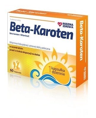 Silesian Pharma, Rodzina Zdrowia Beta-Karoten, Suplement diety, 60 kaps. SILESIAN PHARMA