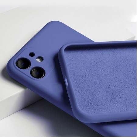 Silicone Case Elastyczne Silikonowe Etui Pokrowiec Iphone 12 Mini Granatowy Bestphone