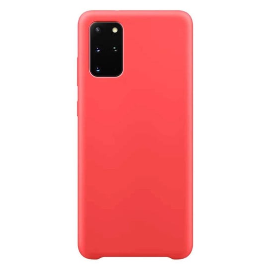 Silicone Case elastyczne silikonowe etui pokrowiec Samsung Galaxy S20+ (S20 Plus) czerwony Hurtel