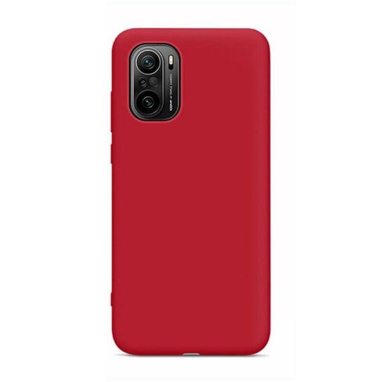 Silicone Case elastyczne silikonowe etui pokrowiec Xiaomi Redmi K40 Pro+ / K40 Pro / K40 / Poco F3 / Mi 11i czerwony Hurtel