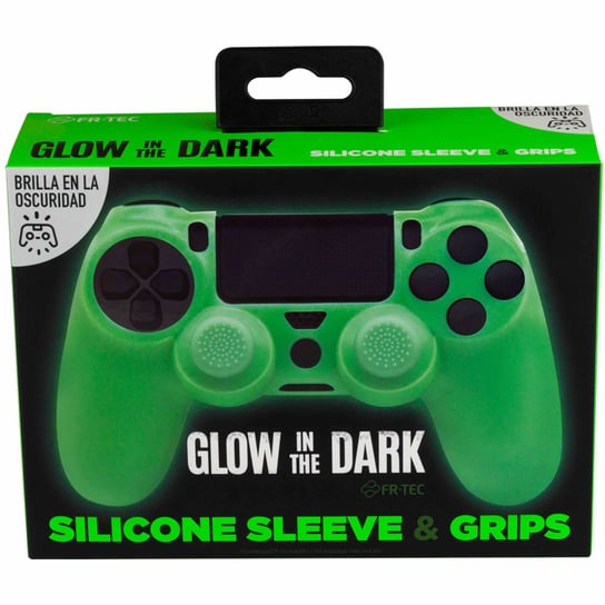 Silicone Cover For Ps4 Controller With 2 Thumb Grips - Glow In The Dark BLADE