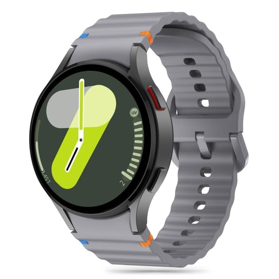 Silicone Sport Pasek Silikonowy Gumowy Do Samsung Galaxy Watch 4 / 4 Classic / 5 / 5 Pro / 6 / 6 Classic / 7 / Fe - Crayon Grey Inna marka