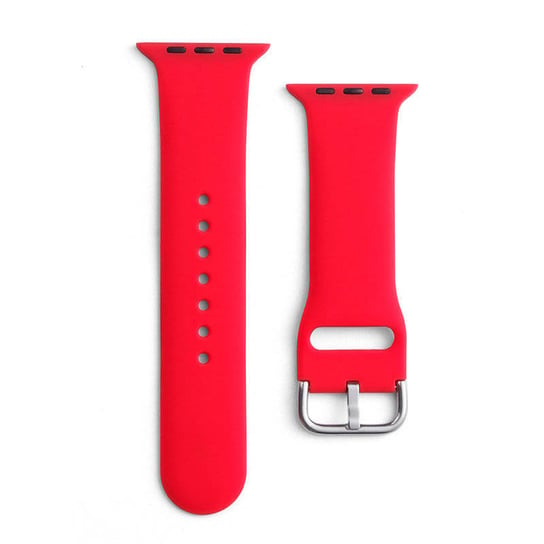 Silicone Strap APS silikonowa opaska do Watch 8 / 7 / 6 / 5 / 4 / 3 / 2 / SE (41 / 40 / 38mm) pasek bransoleta do zegarka czerwony Hurtel