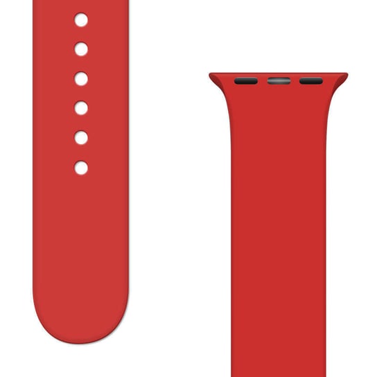 Silicone Strap APS silikonowa opaska do Watch 8 / 7 / 6 / 5 / 4 / 3 / 2 / SE (41 / 40 / 38mm) pasek bransoleta do zegarka czerwony Hurtel