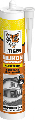 Silikon Uniwersalny Biały Deszcz Mróz TIGER Tiger