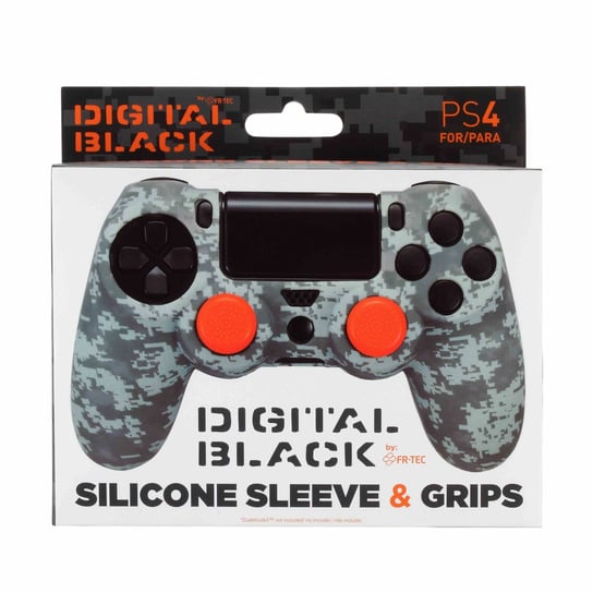 Silikonowa Pokrywa Dla Sony Dualshock Kontroler And Chwyts - Kamuflaż - Pixel Czarny - Ps4 Blade Interactive