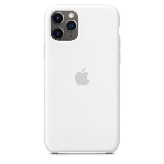 Silikonowe etui APPLE do iPhone 11 Pro Max, białe Phonelove