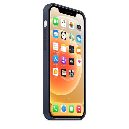 Silikonowe etui, Apple z MagSafe do iPhonea 12 i 12 Pro Granatowe Apple