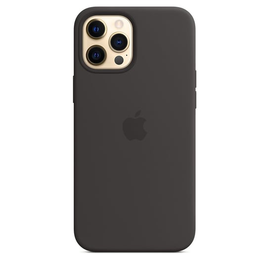 Silikonowe etui, Apple, z MagSafe, do iPhonea 12 Pro Max, Czarne Apple