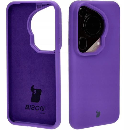 Silikonowe etui Bizon Soft Case do Huawei Pura 70 Ultra, fioletowe Bizon