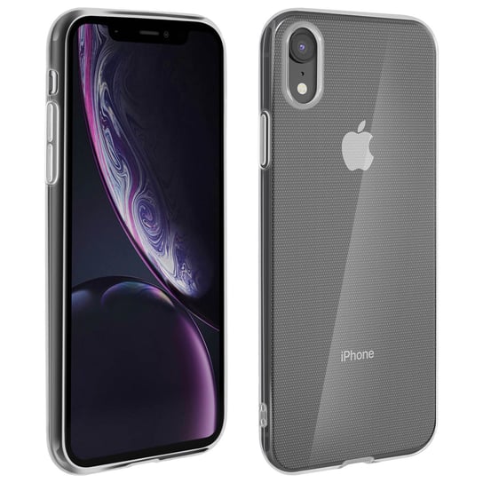 Silikonowe etui, błyszcząca i matowa tylna obudowa do Apple iPhone XR – ultra przezroczysta Avizar