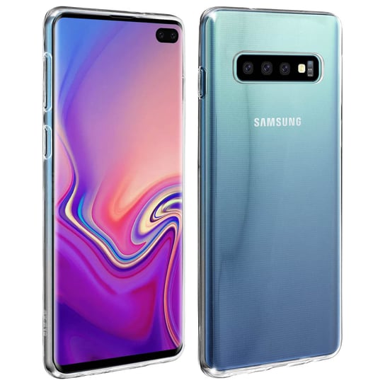 Silikonowe etui, błyszczące i matowe etui na tył Samsunga Galaxy S10 – przezroczyste Avizar