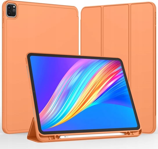 Silikonowe etui Bowi do Apple iPad Pro 11 2/3 generacji - Pomarańczowy Bowi