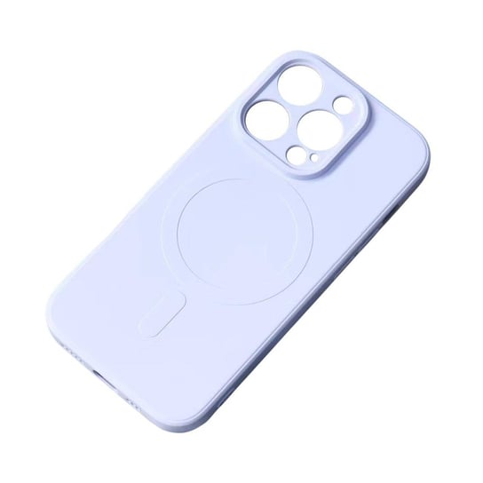 Silikonowe etui kompatybilne z MagSafe do iPhone 15 Silicone Case - niebieskie Hurtel