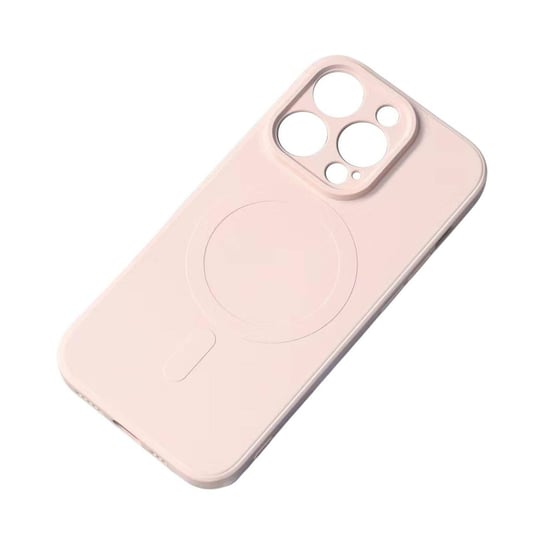 Silikonowe etui kompatybilne z MagSafe do iPhone 15 Silicone Case - różowe Hurtel
