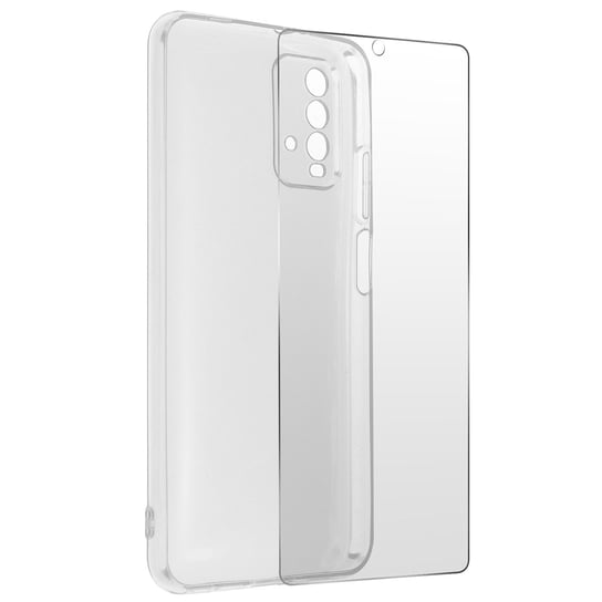 Silikonowe etui Xiaomi Redmi 9T i szkło hartowane 9H przezroczyste Avizar