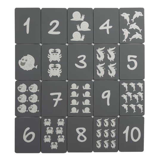 Silikonowe karty - Ciemny Szary karty do gry Scrunch, 20 kart Scrunch