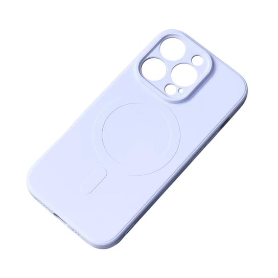 Silikonowe magnetyczne etui iPhone 13 Pro Max Silicone Case Magsafe - jasnoniebieskie Hurtel